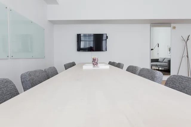 chairs, conference room, furniture, indoors, interior design, office, room, table, boardroom, interior decoration, office, office, office, office, office, table. B2B lead attribution examples for UK marketing teams